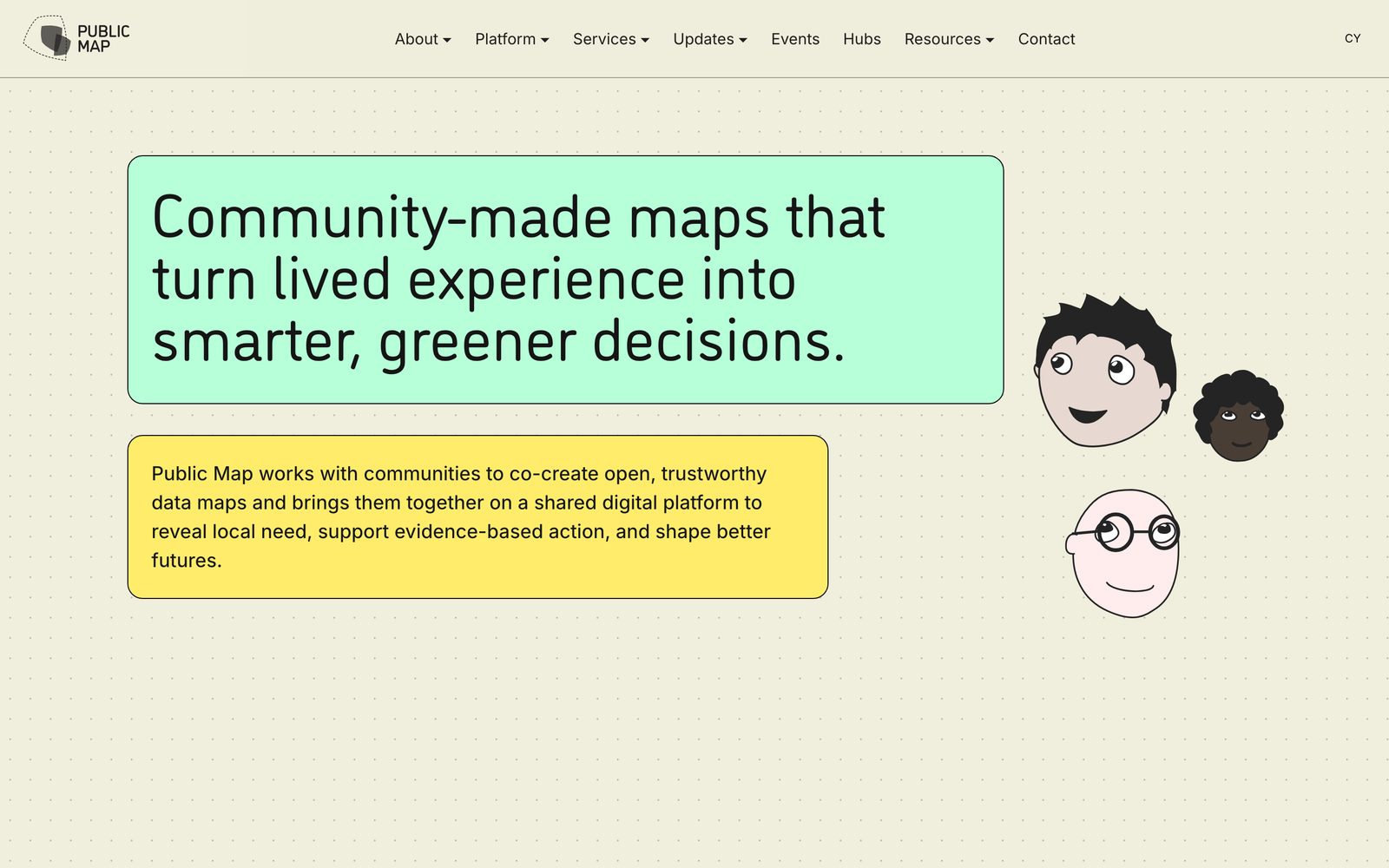 Public Map homepage